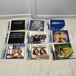 Nintendo Game Boy Color Instruction Booklet Lot Rugrats Antz Mickey Manual